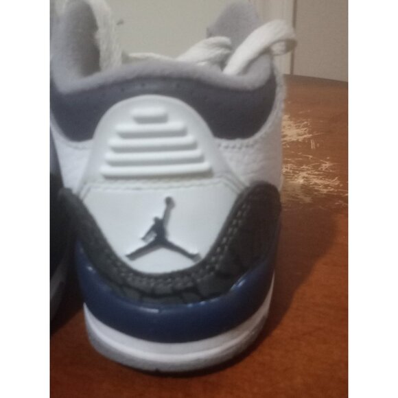 Toddler Air Jordan 3 Retro Athletic Shoes ‘Midnight Navy’ DM0968 140 - Size 7C - Picture 9 of 11